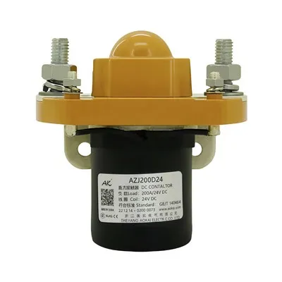 فورک لفٹ کے لیے 200A ڈبل کوائل AZJ200 SPST NO DC رابطہ کار